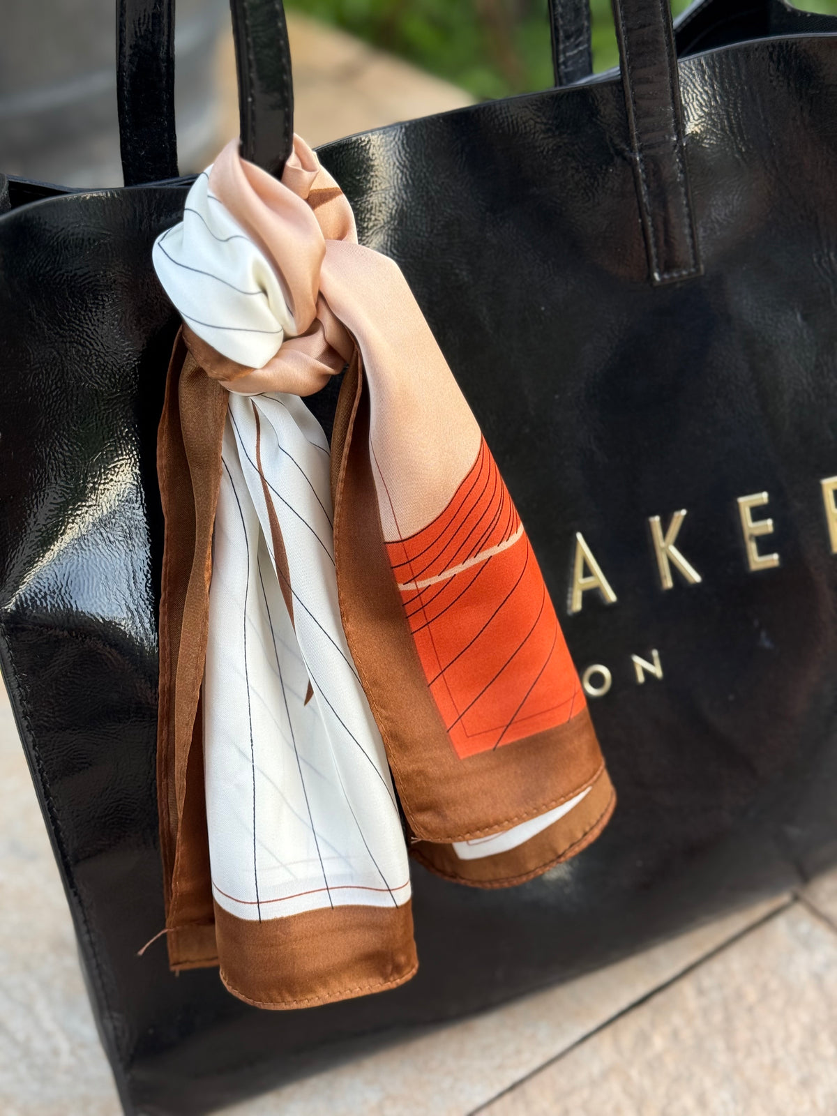 Brown/orange handkerchief