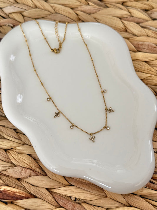 Cross spark necklace