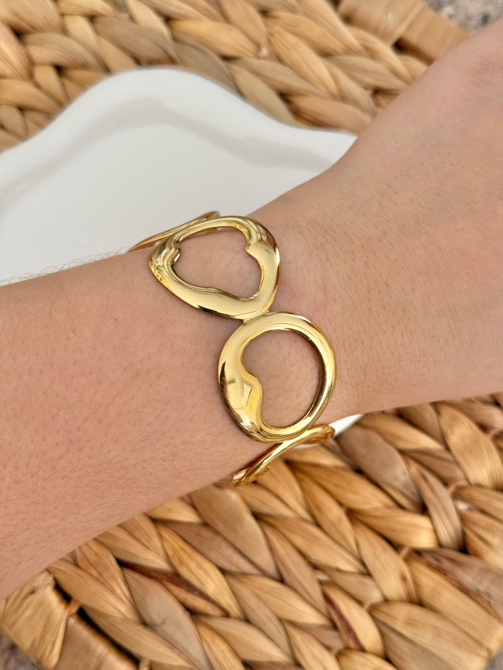 Golden circles cuff