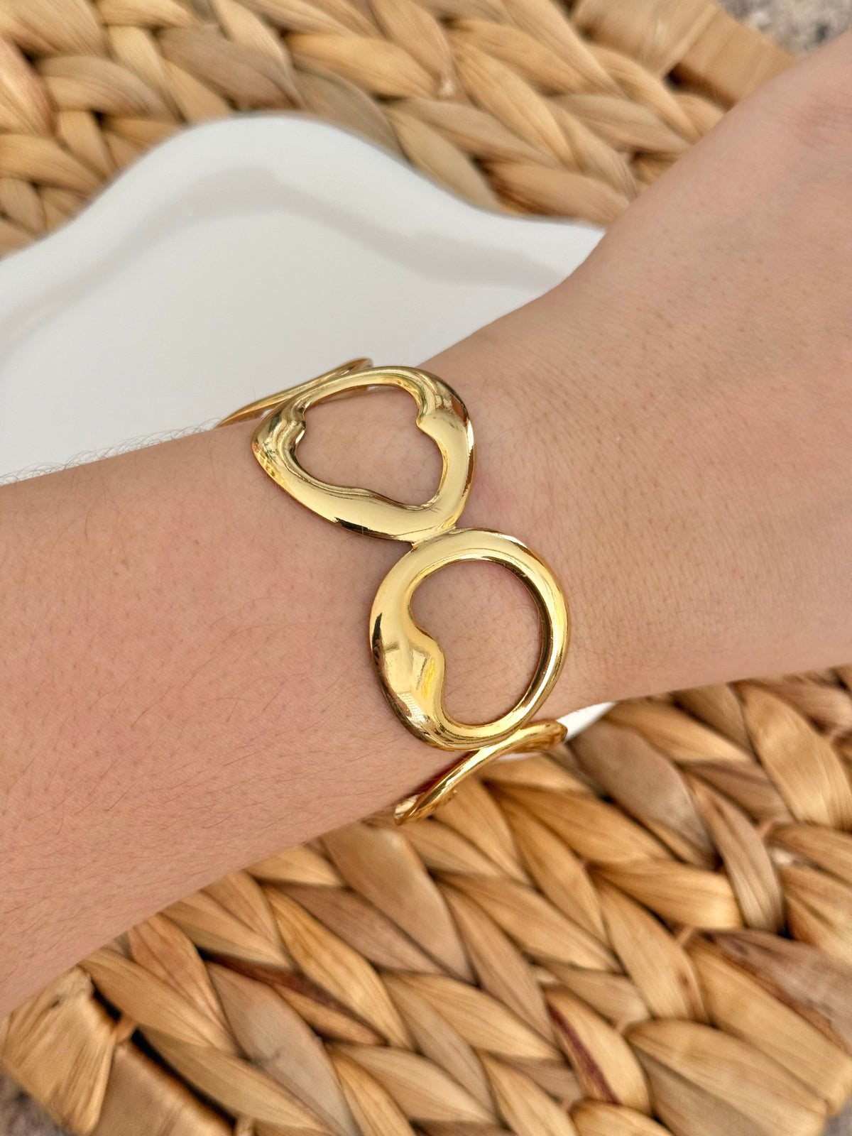 Golden circles cuff