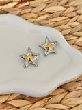 Star double tono stud