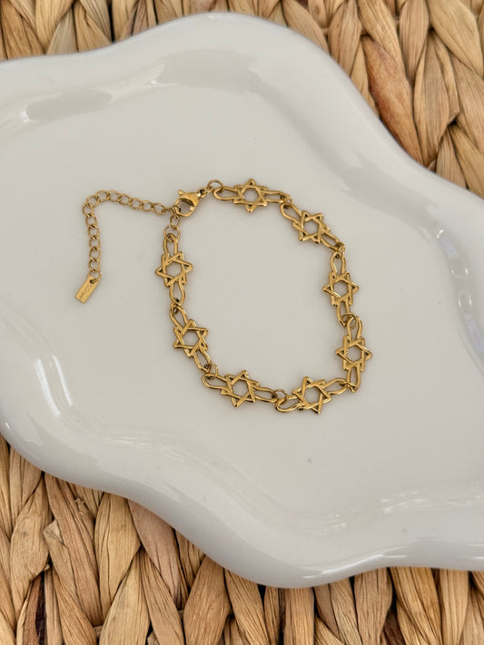Star of david bracelet