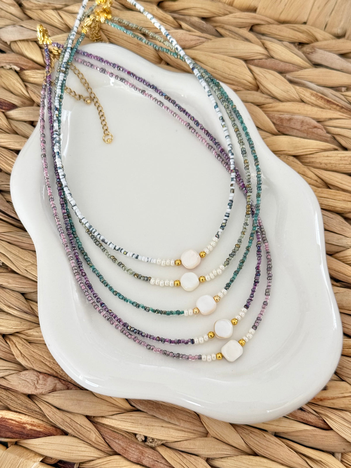 Seed beads necklaces