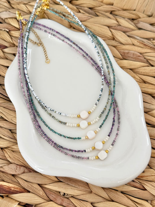 Seed beads necklaces