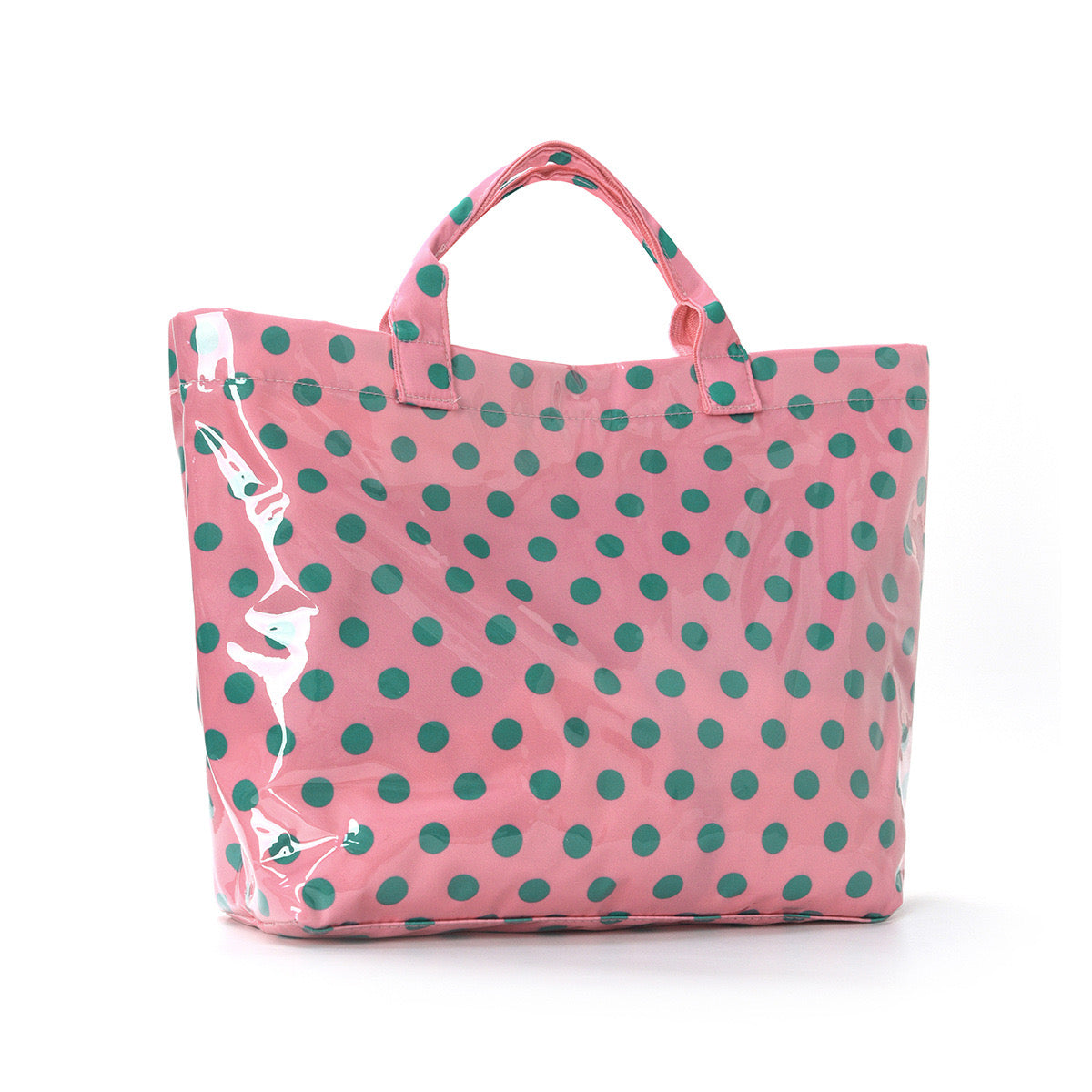 Polka dots pink bag