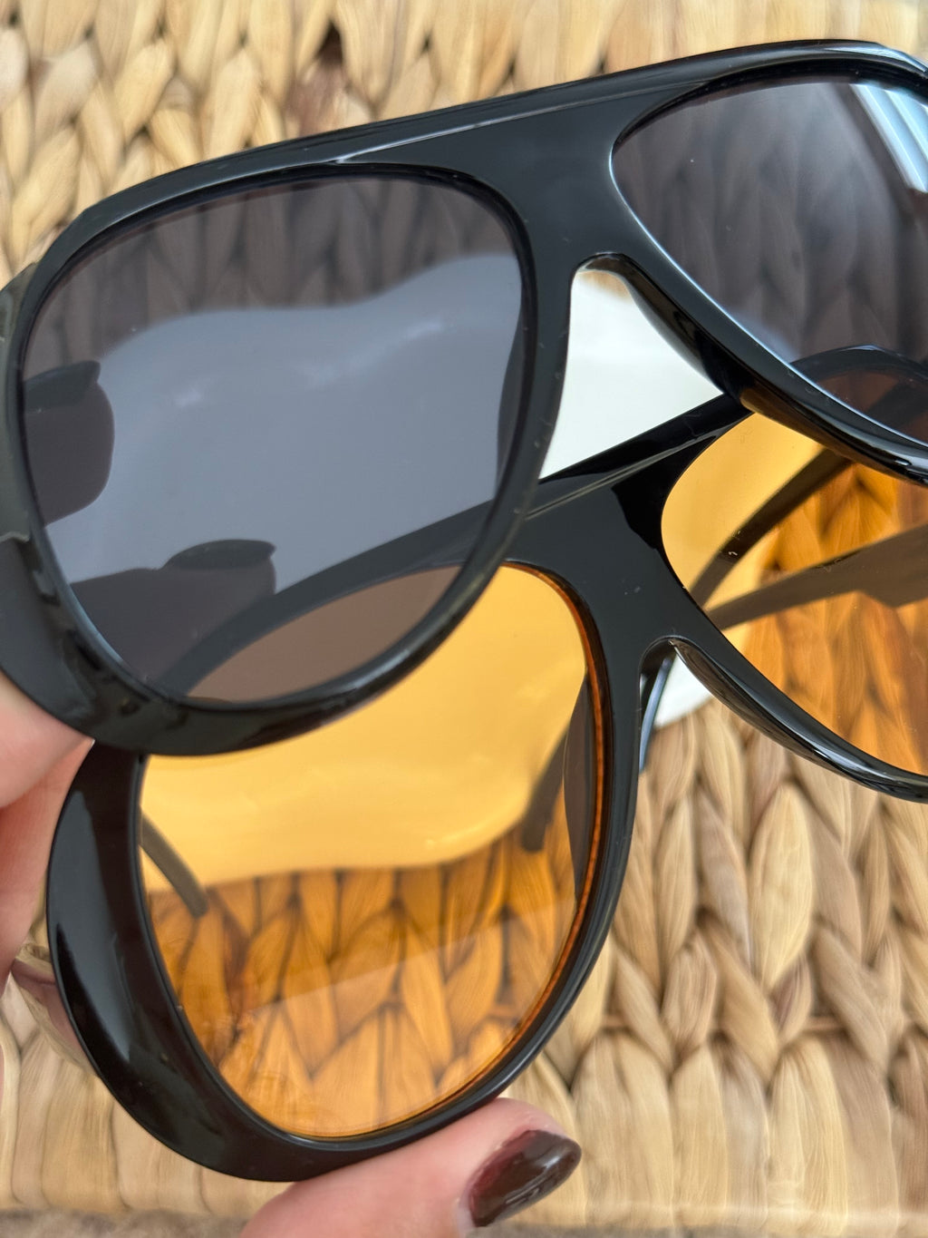 Sunglasses orange/black