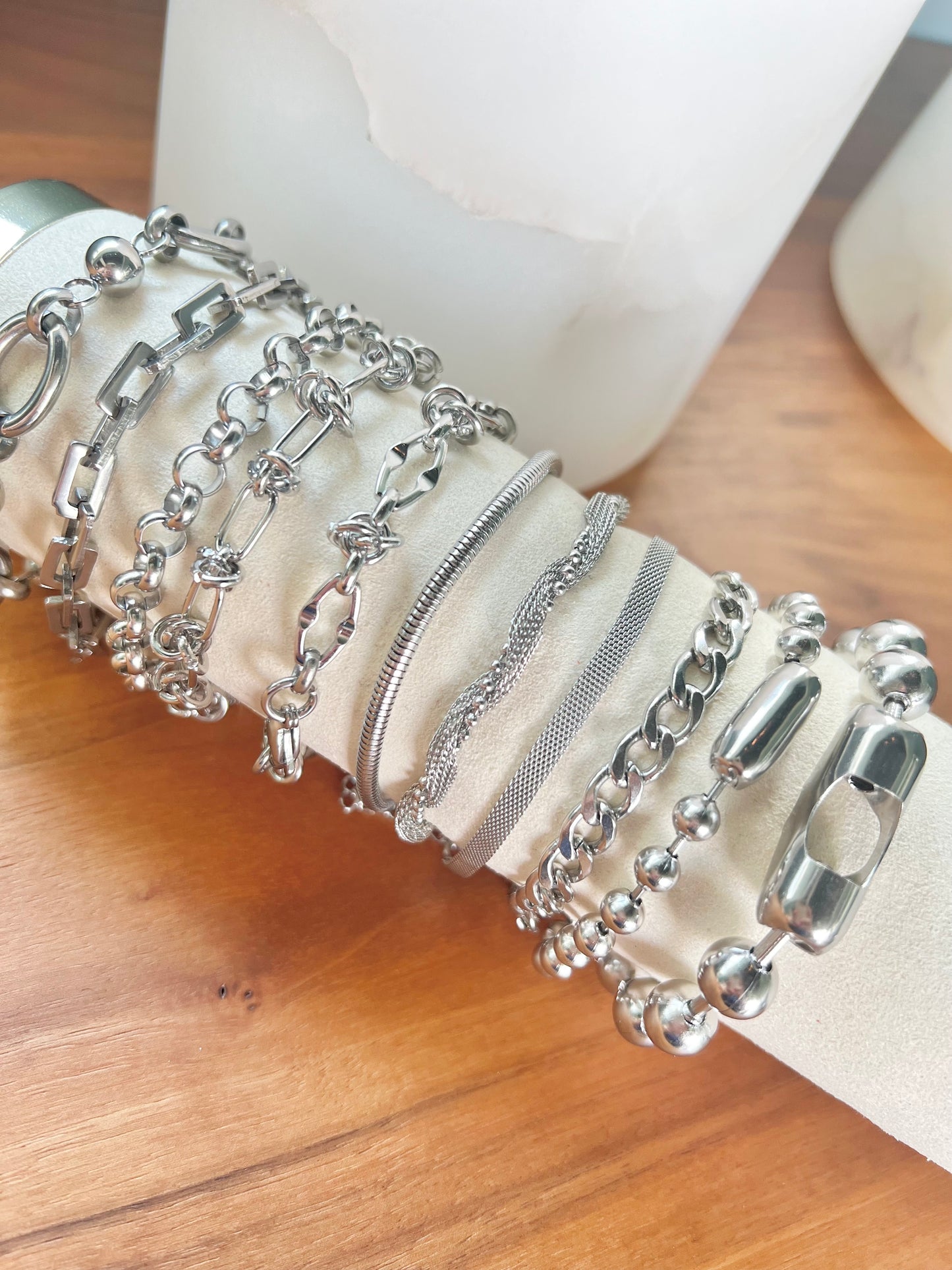 Silver bracelets