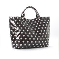 Polka dots brown bag