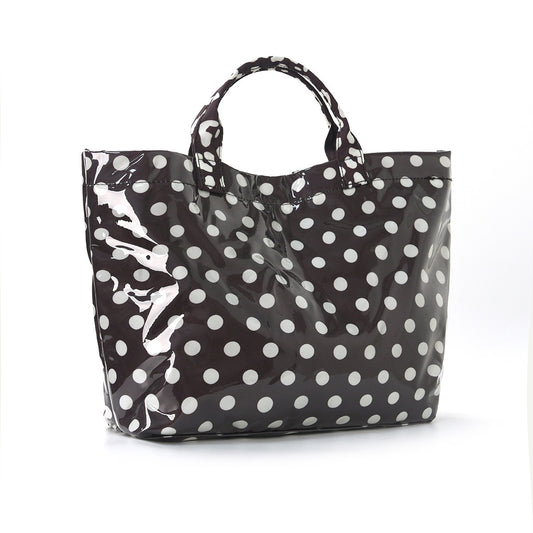 Polka dots brown bag