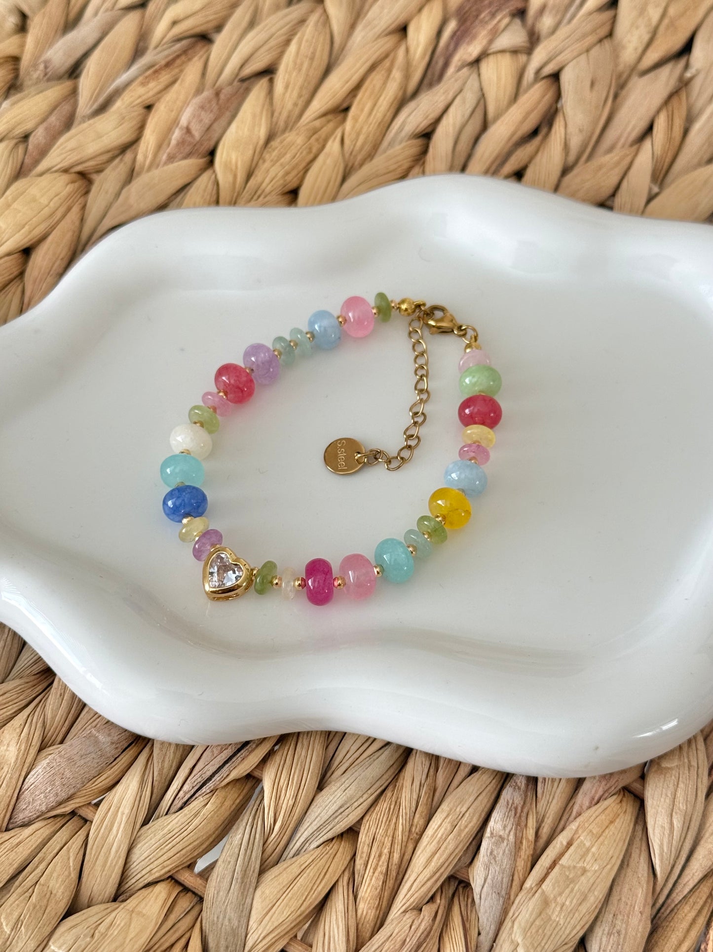 Colorfully heart bracelet