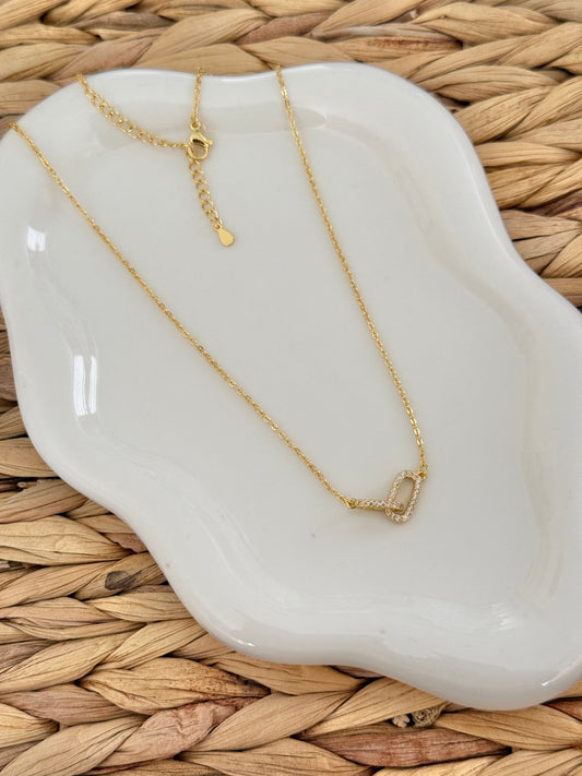 Link gold necklace