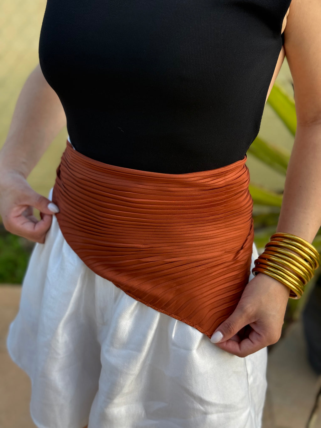 Brown handkerchief