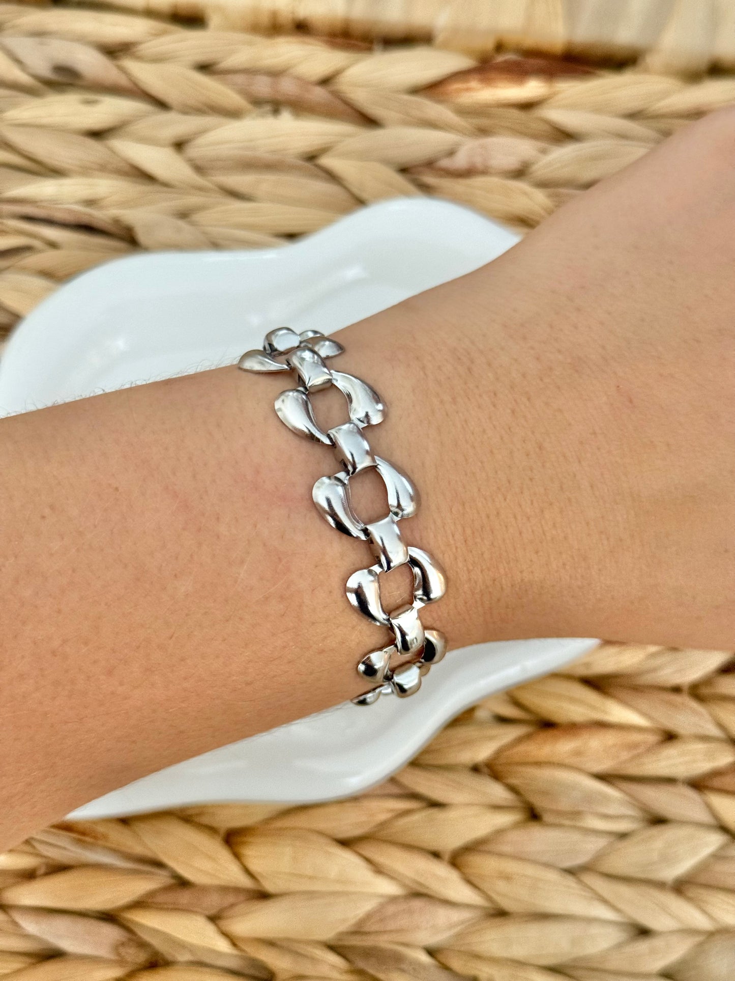 Storm silver bracelet