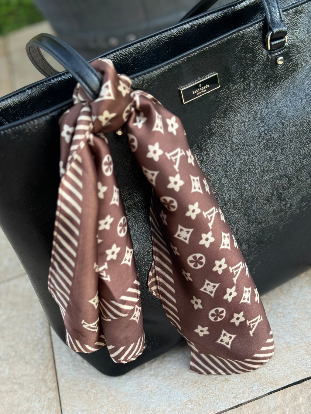 LV brown handkerchiefs