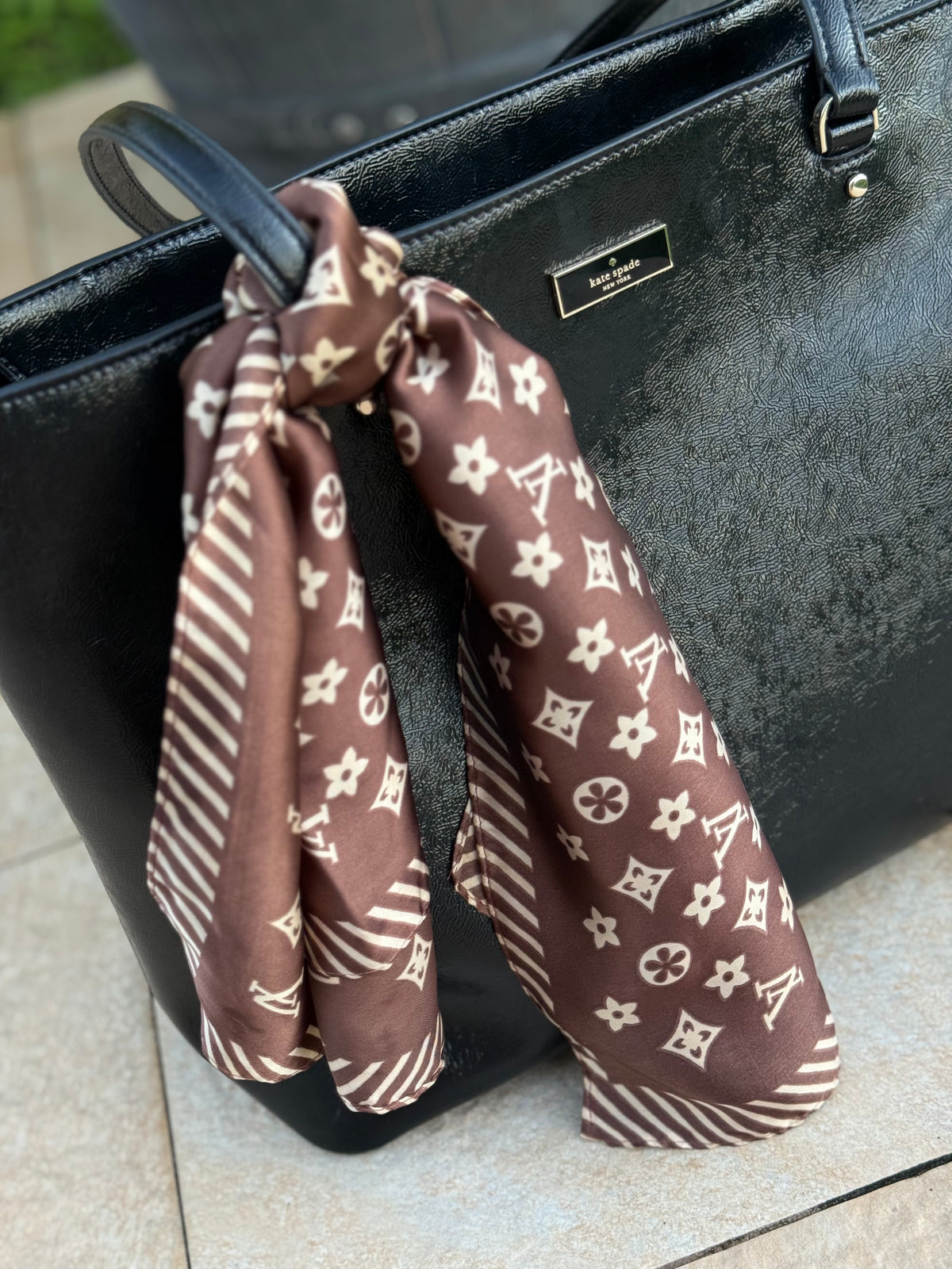 LV brown handkerchiefs