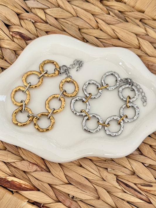 Circles linked bracelet